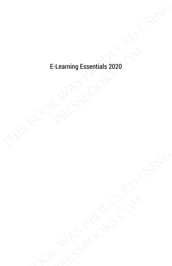 E-Learning Essentials